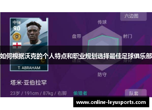 如何根据沃克的个人特点和职业规划选择最佳足球俱乐部